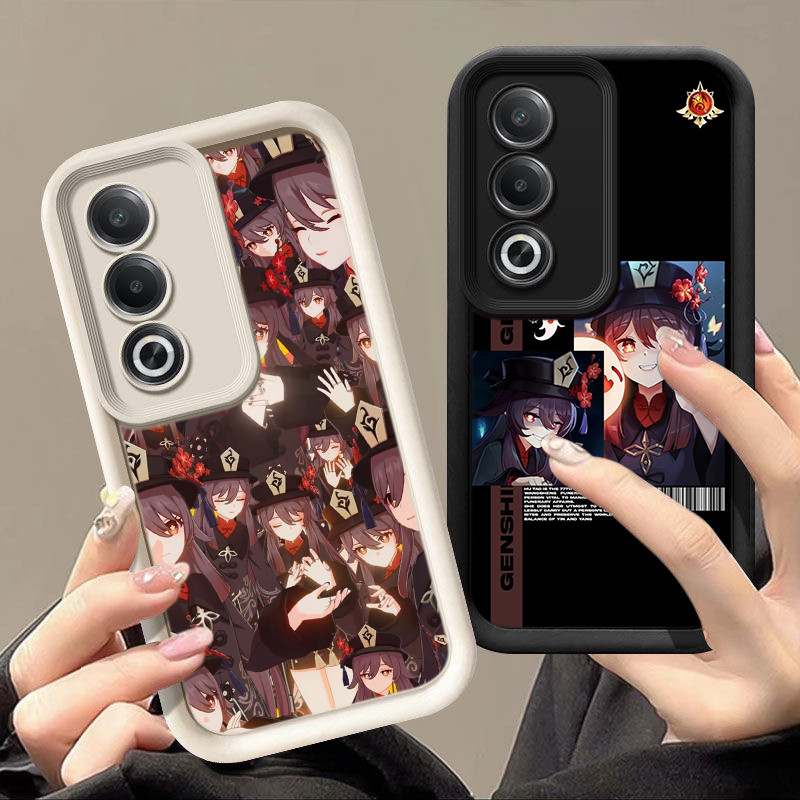 Casing Hp OPPO F5 F7 F11 F9 Pro A93 2020 A76 A96 4G PP3 Genshin Impact Hu tao Silikon TPU Pelindung 