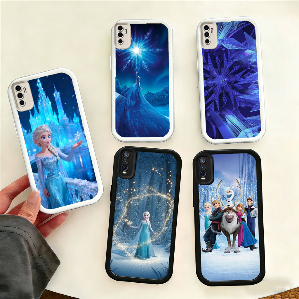 HV21 Frozen Hp Plating Casing untuk VIVO V20 V15 S1 V25 V27 V23 V25E V27E V23E Pro 5G TPU Silicone