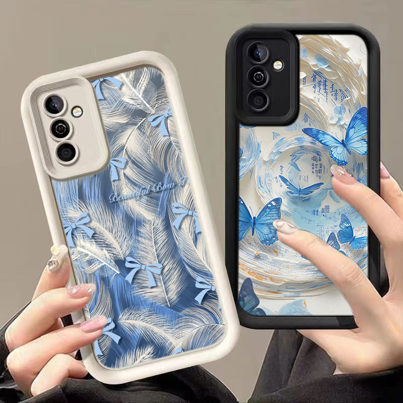 HA129 Bowknot Butterfly Art Untuk Samsung Casing hp Softcase Silikon Kasing untuk Samsung A12 A10s A