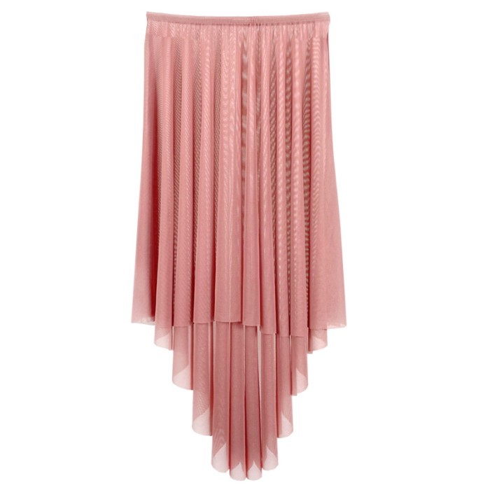 Stretch Mesh Large Beveled Ballet Skirt Adult Women's Gymnastics Suit Yiling Dance Practice Suit Ga