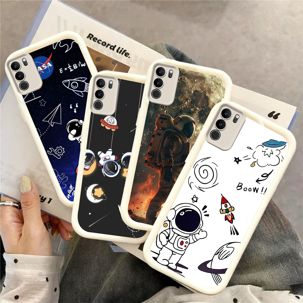 RN2 astronaut Casing untuk Samsung A50s A20 A20S S20 A50 A31 A56 A21S A10S A36 M02S A10 F02S A30 FE 