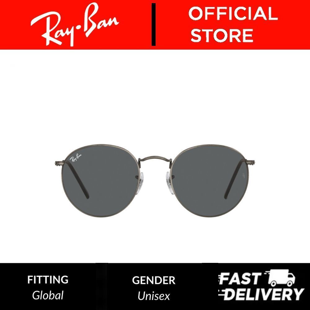 Ray-Ban Round Metal - RB3447 9229B1 -  Full Rims Sunglasses Unisex