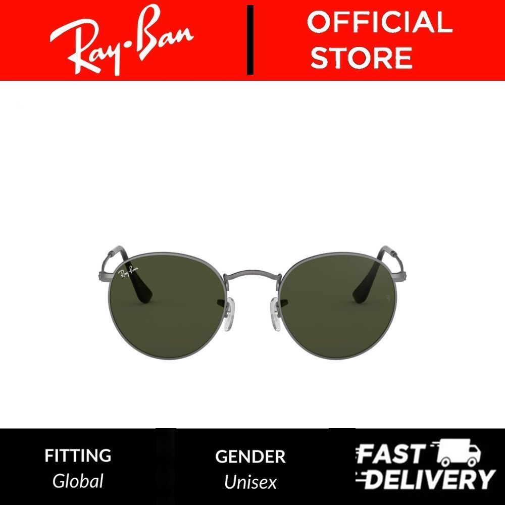 Ray-Ban Round Metal - RB3447 029 -  Full Rims Sunglasses Unisex