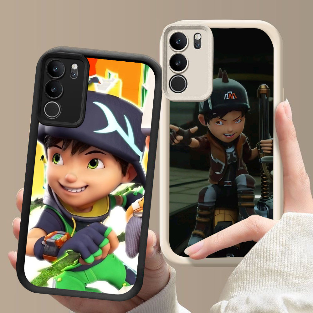 SM-13 Cool Boboiboy Murah Casing HP TPU Anti Gores VIVO Y19S Y200 Y300 V40 Lite Pro