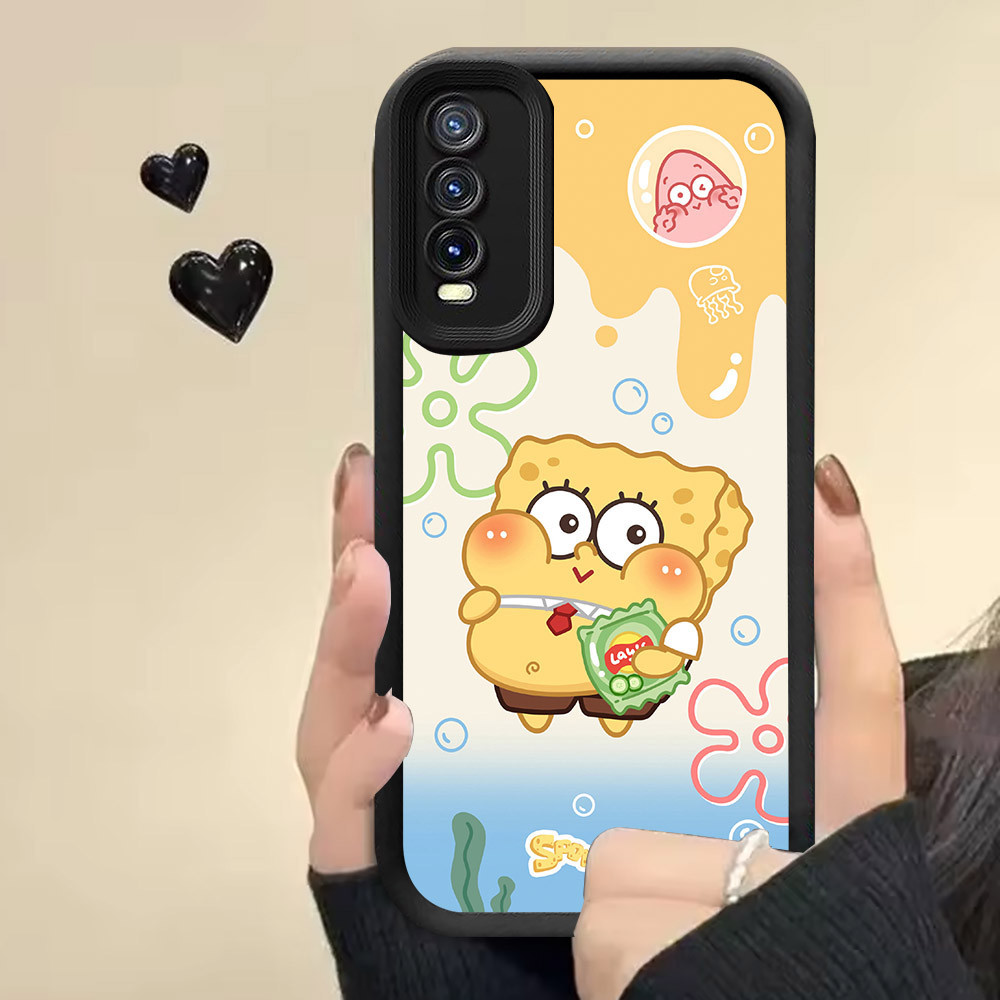 Casing untuk VIVO Y20 Y66 Y11s Y20s S1 Pro Y20i Y12s Case RR6 SpongeBob