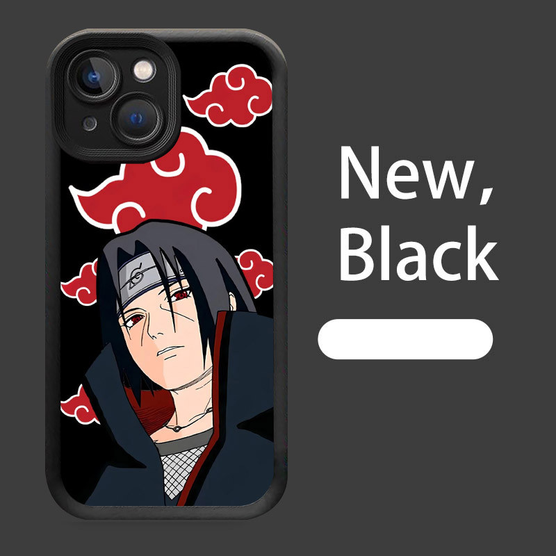 B-17 ItachiUchiha Casing untuk iPhone 7 8 14 13 Pro Max Plus Silikon Case