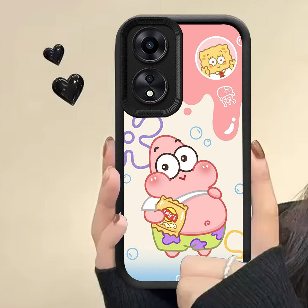 Casing untuk OPPO Reno 10 A79 13F 5G Case RR11 SpongeBob Patrick