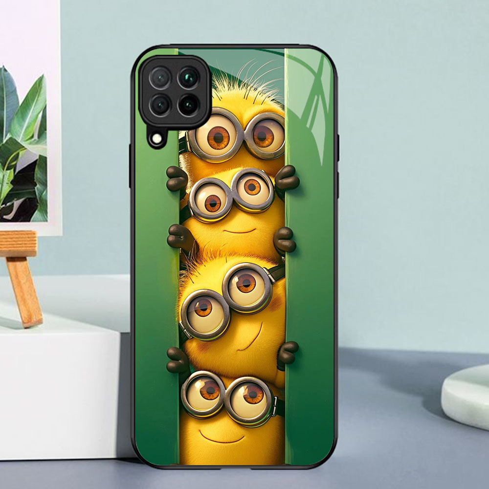 WW-17 Minion Casing ponsel kaca tempered Samsung A12 A22 M12 M32 5G