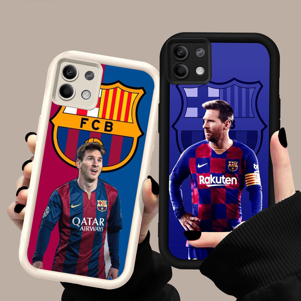 HW-20 Messi FC Shockproof Silicone Casing untuk Xiaomi Redmi Note Poco X6NEO Red M6Pro Plus5G X7 M7 