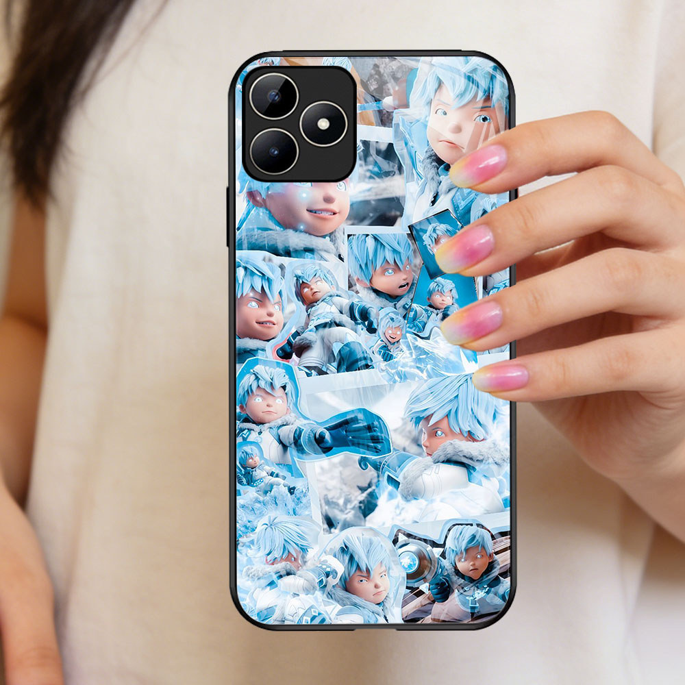 TT-33 Boboiboy galaxy Casing hp kaca Realme Narzo C53 GT C31 C35 N53 50A 6 Prime 5G