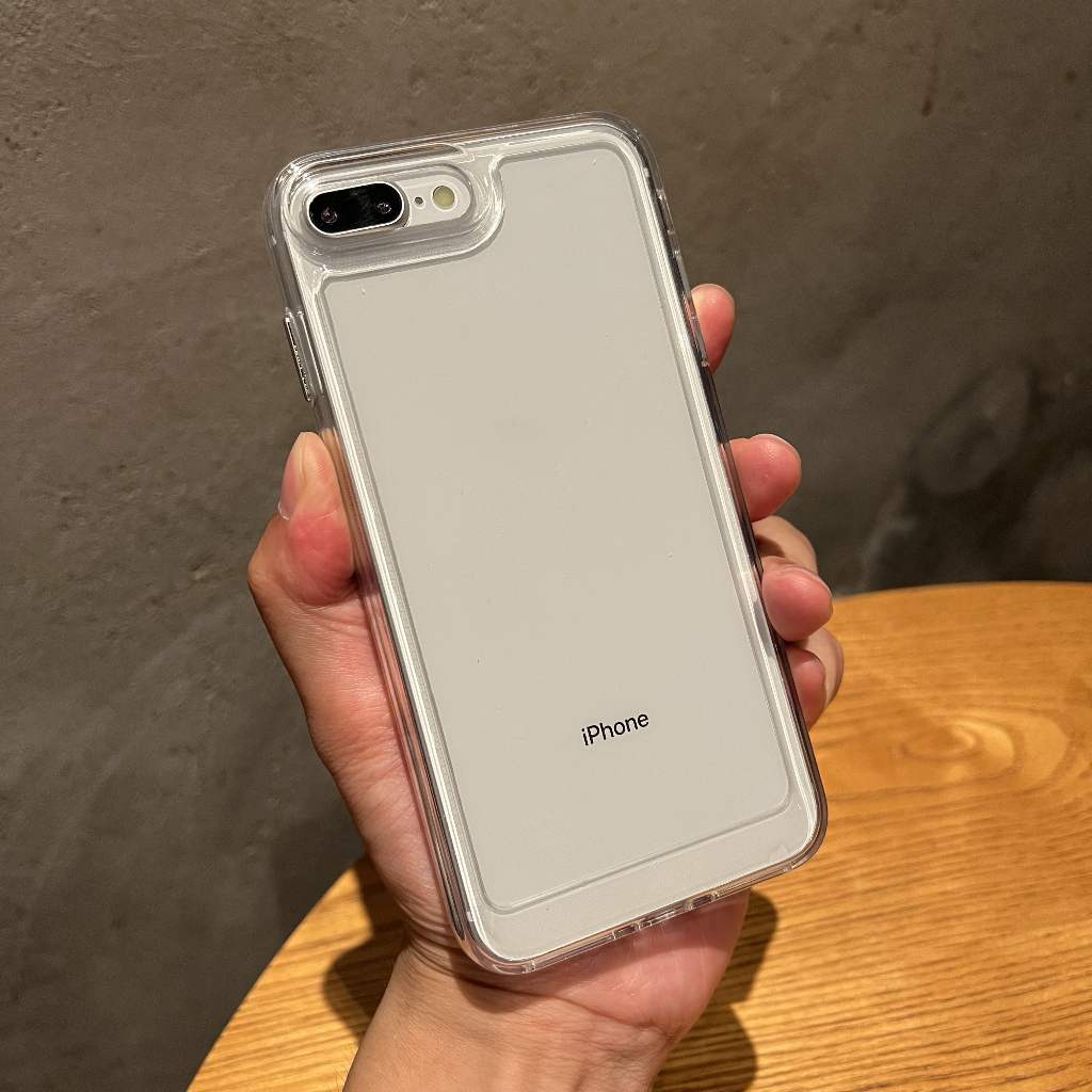 Casing Ponsel Transparan Untuk iphone 7plus 8plus 6 6s 7 8x xr xs max electroplating Tombol dropproof shockproof Pelindung case