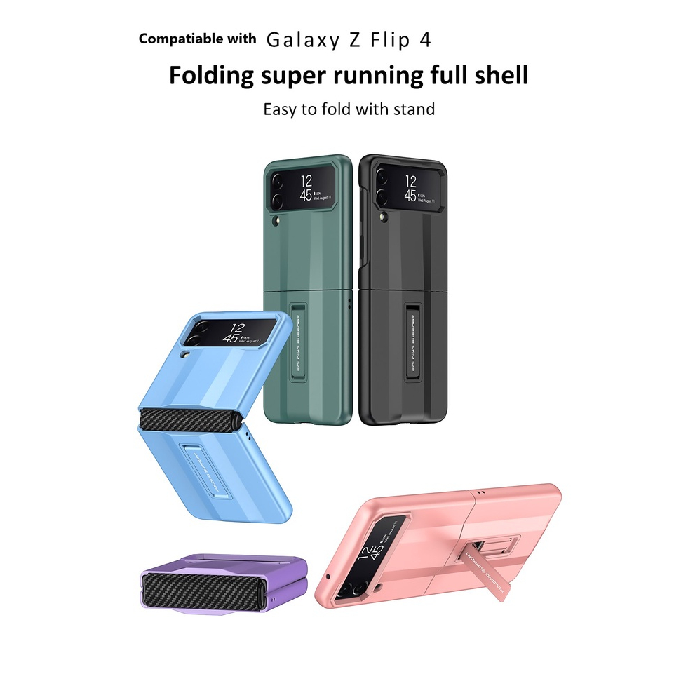 Casing Hard Case PC + Plastik Lipat Slim Untuk Samsung Galaxy Z Flip 4 5G