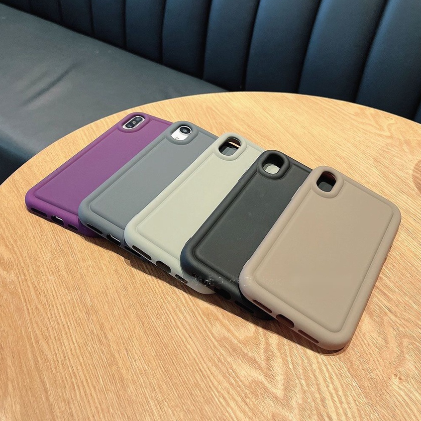 Airbag Shockproof Case Untuk iPhone 7Plus 8Plus 7 8 XS MAX X XR XS Casing Ponsel Silikon Lembut Full Cover