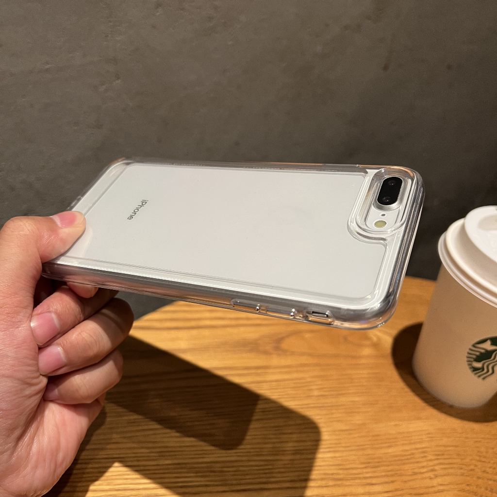 Casing Ponsel Transparan Untuk iphone 7plus 8plus 6 6s 7 8x xr xs max electroplating Tombol dropproof shockproof Pelindung case