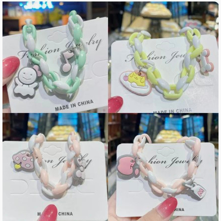 【Bayar di tempat】Gelang Couple Persahabatan Lucu Dengan Aksen Hewan Fashion Korean Import