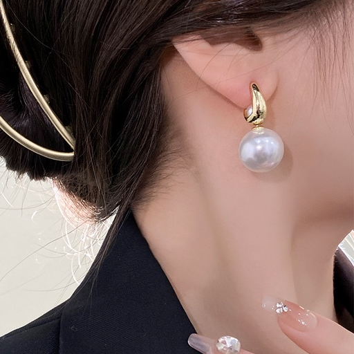 2023anting Pejantan Mutiara Baru Gaya Korea Ladies Retro Pearl Hijab Earrings Aksesoris Fashion