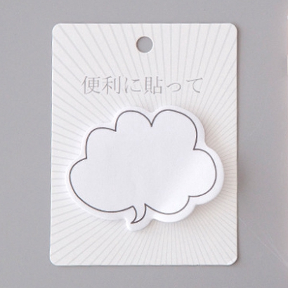 Serye gelembung dialog Memo Paper Sticky Notes Model Jepang Lucu untuk Pelajar