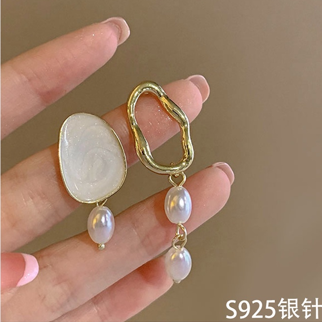 Musim Panas Anting Baru Retro Bunga Anting Mutiara Aksesoris fashion Korea