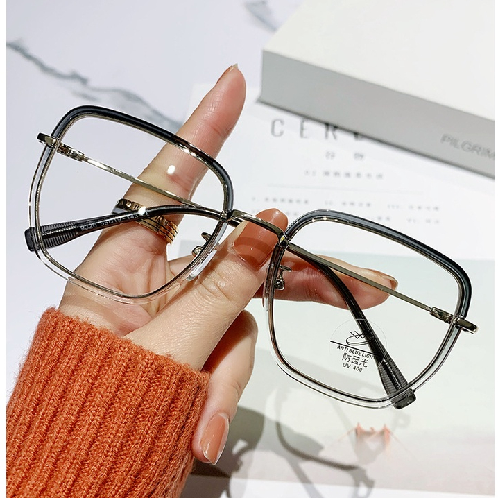 Kacamata Unisex Vintage Anti Radiasi Kacamata Anti-Biru Dan Anti-Letih Kacamata Anti Radiasi Untuk Pria Wanita Eyeglasses