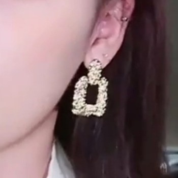 Punk Berlebihan Perhiasan Non Tindik Besar Geometris Logam Klip On Anting Wanita Gadis Hadiah Earcuffs