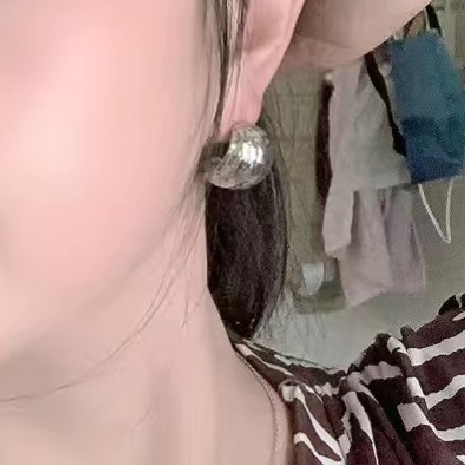 Warna Emas Perak Geometris Klip on Anting Non Tindik Logam Perhiasan Wanita Gadis Hadiah Pesta