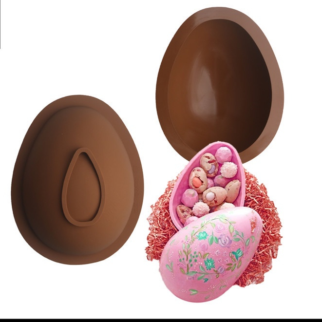 Produsen Ready Stock Egg Mousse Cetakan Kue Paskah Easter Egg French Dessert Chocolate Mold DIY