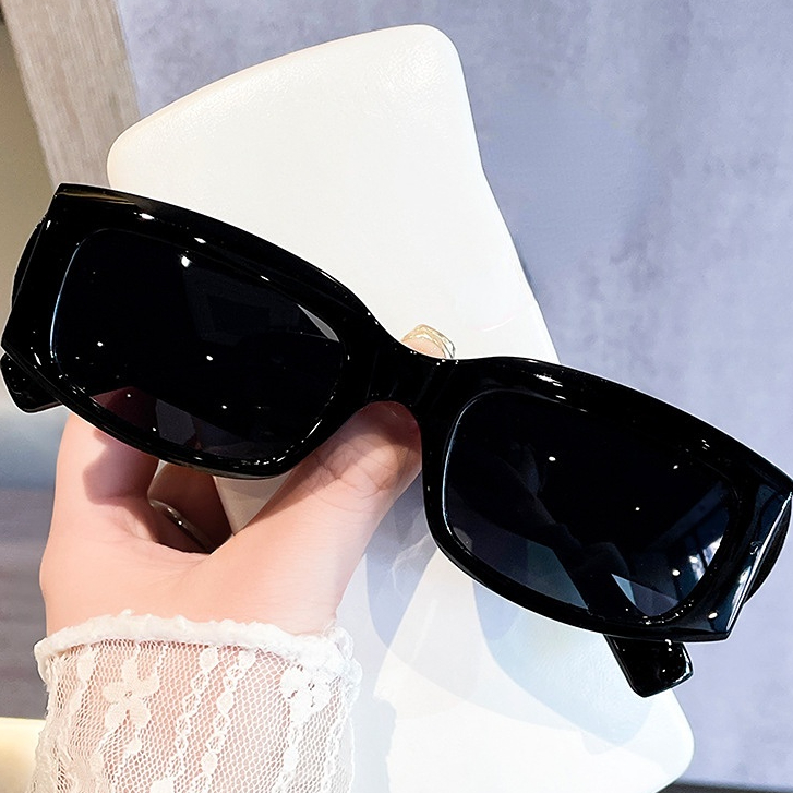Bingkai Penuh Persegi Panjang Wanita Kacamata Hitam Wanita Vintage Merek Desain Perjalanan Luar Ruangan Mengemudi Tabir Surya Kacamata Matahari UV400