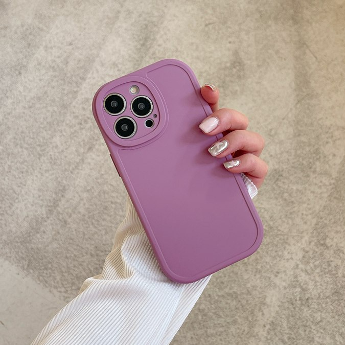 INS Raspberry Purple Soft Case HP iP iPhone 11 12 13 14 Pro Max 6 6S 7 8 + Plus SE 2020 X XR XS Max FTD Fine Hole Casing Apple