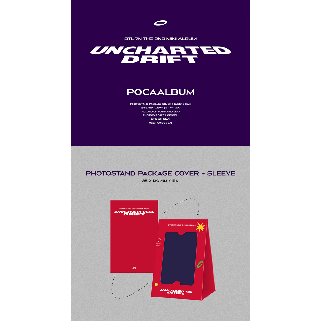 (Poca Album Ver.)8TURN The 2nd Mini Album UNCHARTED DRIFT