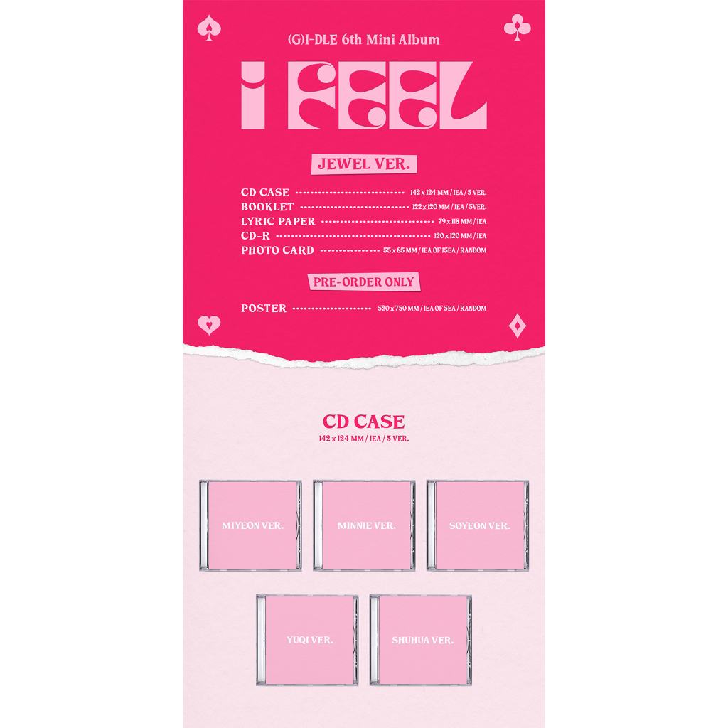 (JEWEL Ver. ) (G)I-DLE 6th Mini Album [I FEEL]