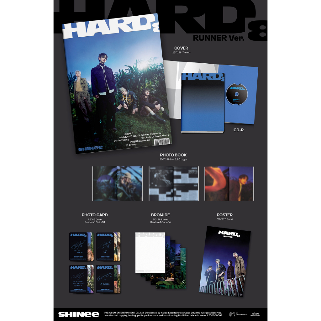 (Online POB)  SHINee 8th Album HARD ( Photobook Ver.)