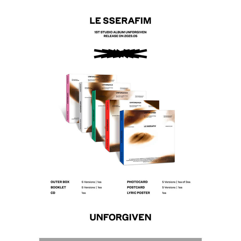 (POB) Le SSERAFIM 1st Full Album [UNFORGIVEN] COMPACK Ver.