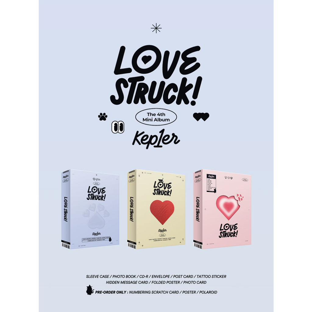 (MWAVE Signed CD) kep1er  4th Mini Album LOVESTRUCK!