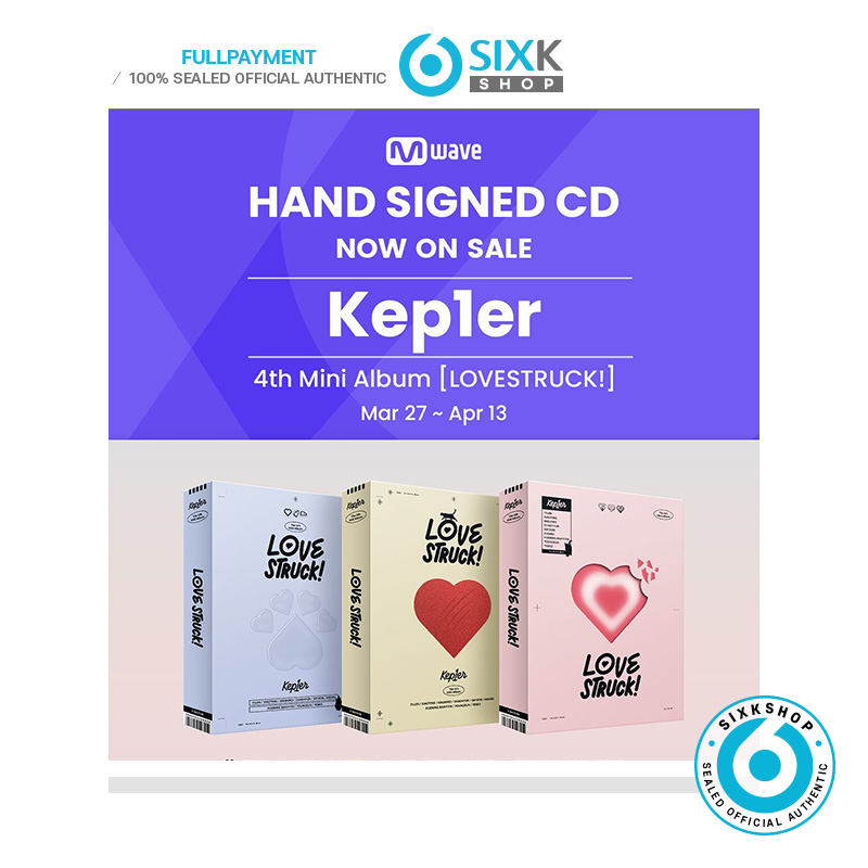 (MWAVE Signed CD) kep1er  4th Mini Album LOVESTRUCK!