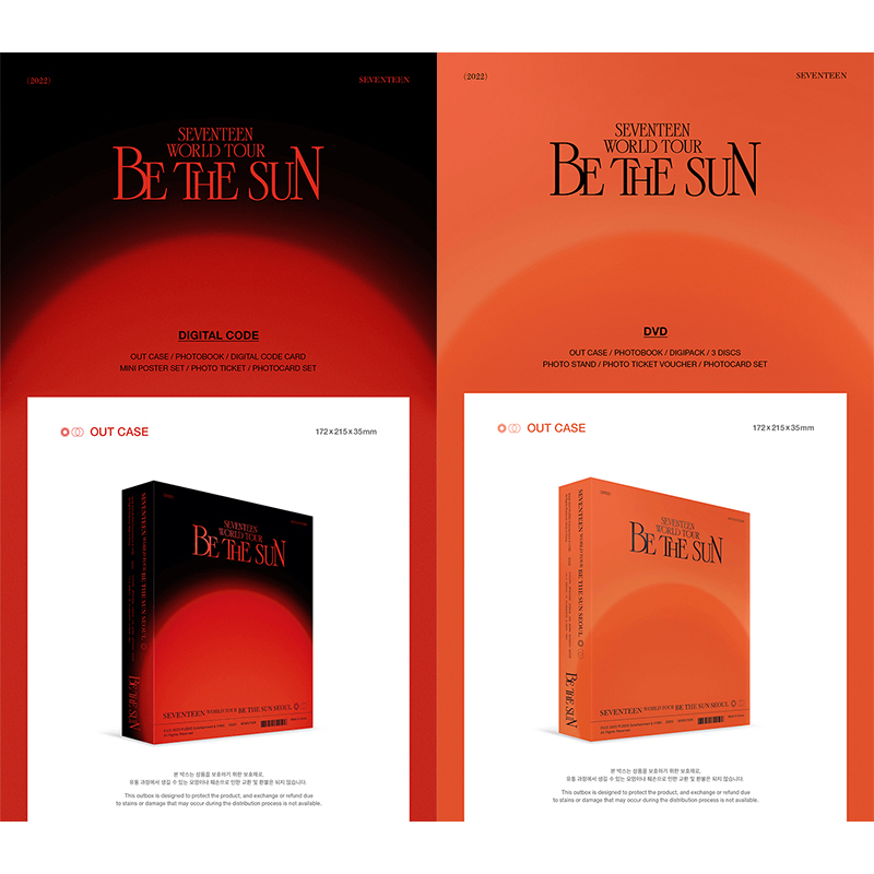 SEVENTEEN World Tour BE THE SUN- SEOUL (Digital Code / DVD / Tour Diary)