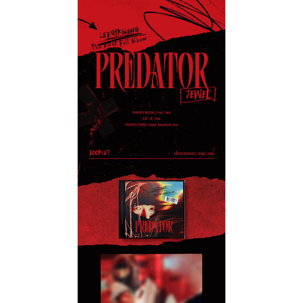 LEE GIKWANG - The First Full Album [PREDATOR] (standard Ver. / jewel Ver.)