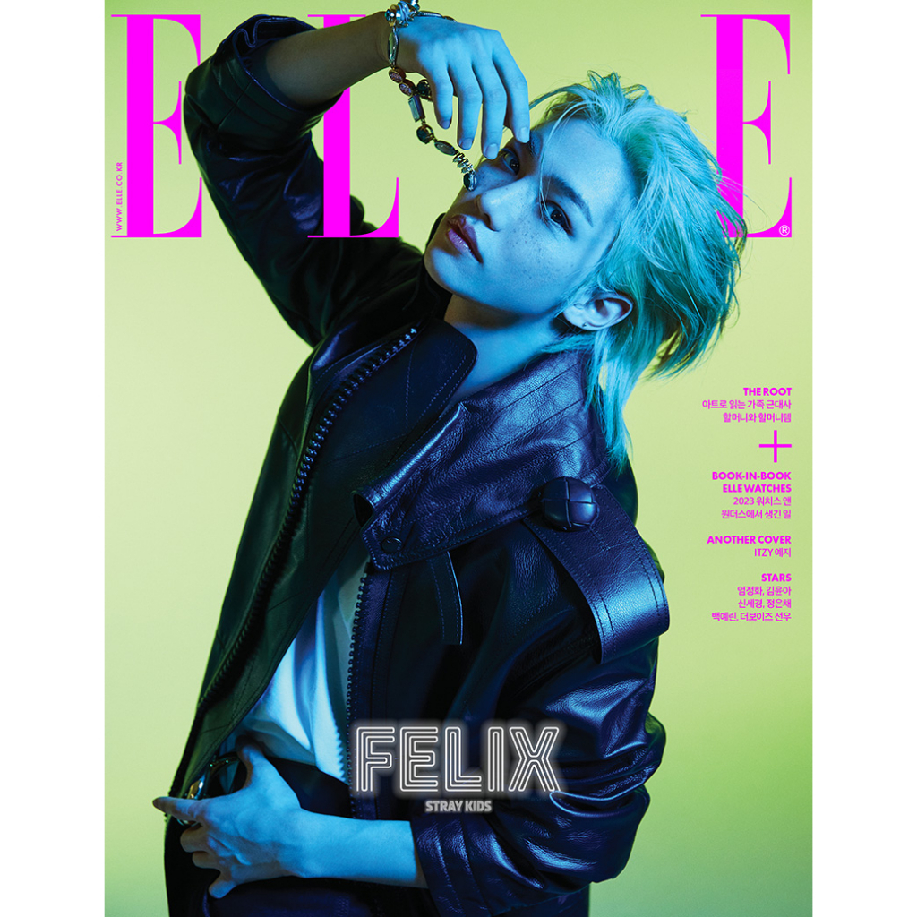 ELLE Magazine - FELIX (stray kids), YEJI (itzy) COVER_MAY issue 2023 (with translation)