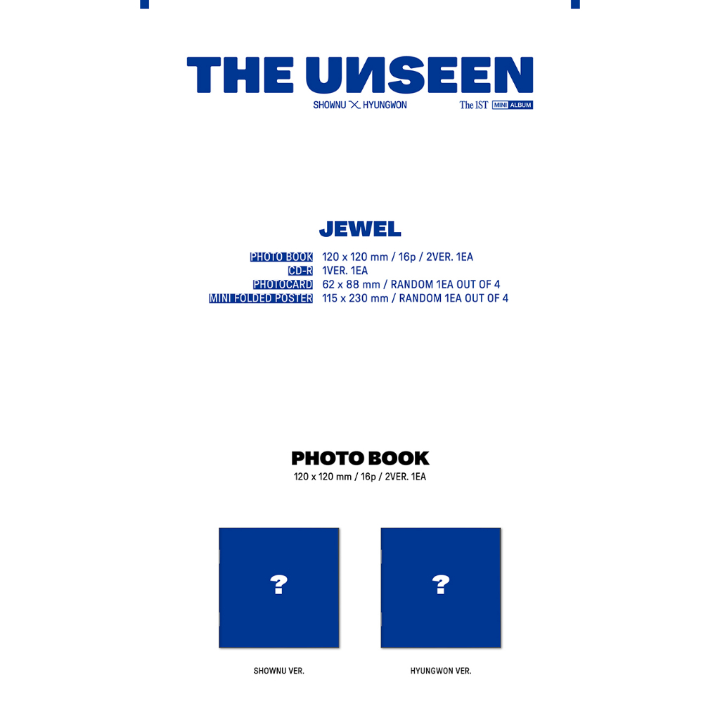 (Jewel Ver.) SHOWNU X HYUNGWON The 1st Mini Album THE UNSEEN