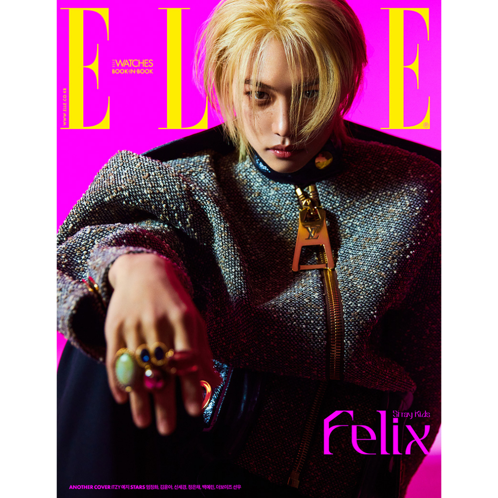ELLE Magazine - FELIX (stray kids), YEJI (itzy) COVER_MAY issue 2023 (with translation)