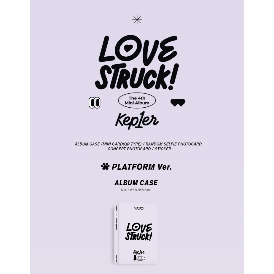 (platform Ver.) kep1er  4th Mini Album LOVESTRUCK!