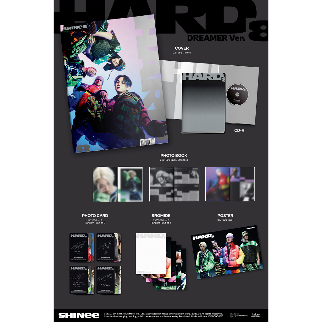 (Photobook Ver.) Album Ke 8 SHINee HARD