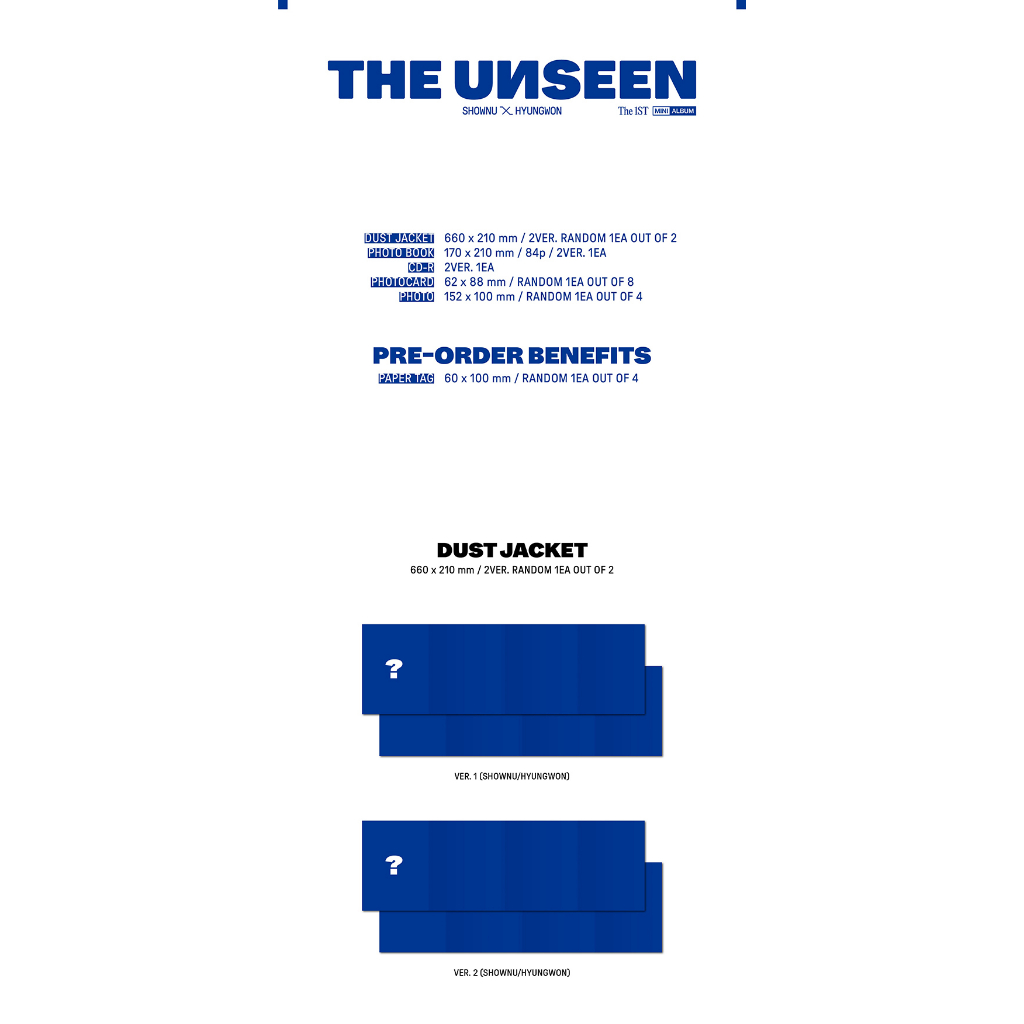 SHOWNU X HYUNGWON The 1st Mini Album THE UNSEEN