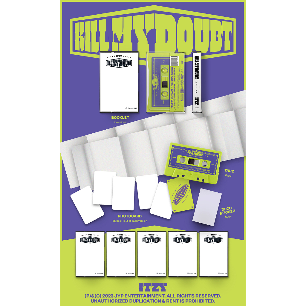 ITZY - 7th Mini Album KILL MY DOUBT_ Cassette Ver.