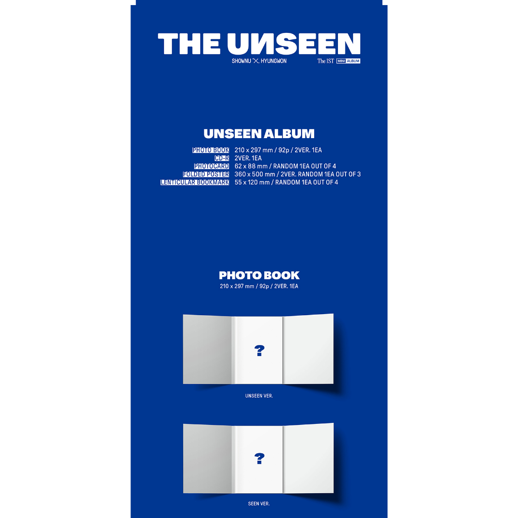 (Unseen Album Ver.) SHOWNU X HYUNGWON The 1st Mini Album THE UNSEEN