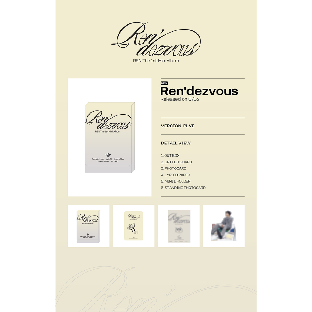 (PLVE Ver.) REN The 1st Mini Album Ren'dezvous