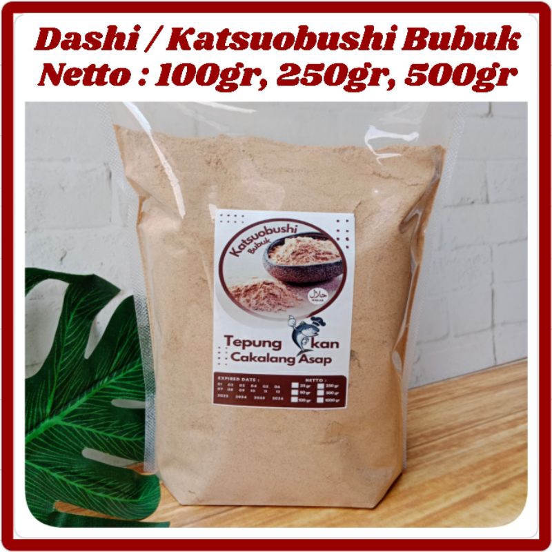 

Tepung Ikan Cakalang Asap / Bubuk Kaldu Katsuo Dashi Powder / Kaldu Masakan Jepang 100% Halal Kemasan 100 s/d 500 gram