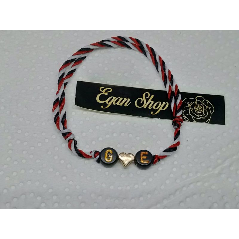 COD Gelang tridatu asli bali couple huruf inisial Gelang tridatu sepasang huruf love