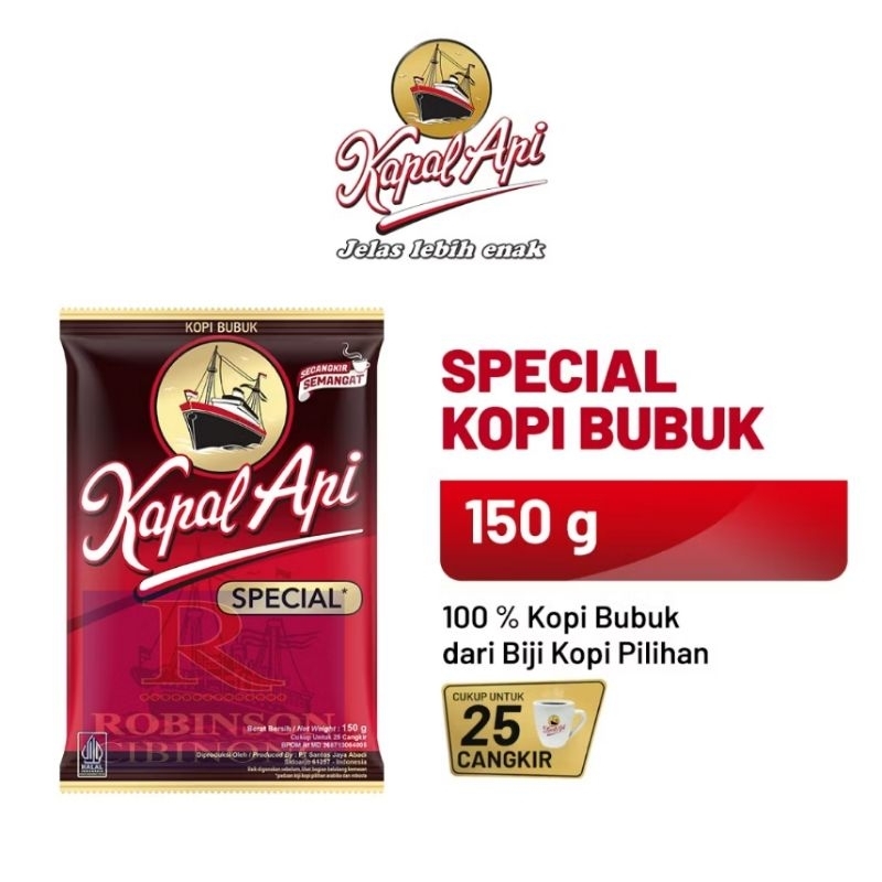 

_robinson cibinong_KAPAL API SPECIAL KOPI BUBUK 150 GR