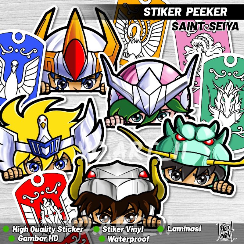 

Stiker peeker - Anime SAINT SEIYA series