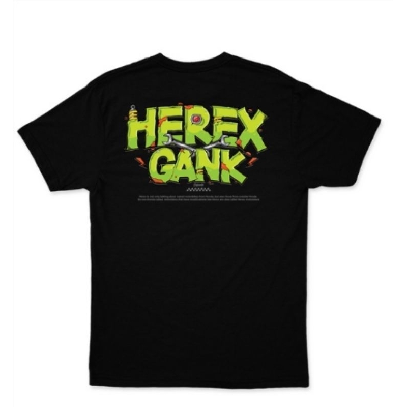 Kaos Racing Herek Gank v2 Baju Distro Racing Herek Cotton Combed 24s
